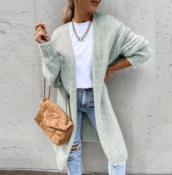 Cardigan douillet à manches longues