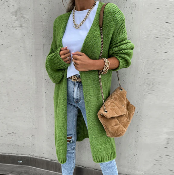 Cardigan douillet à manches longues