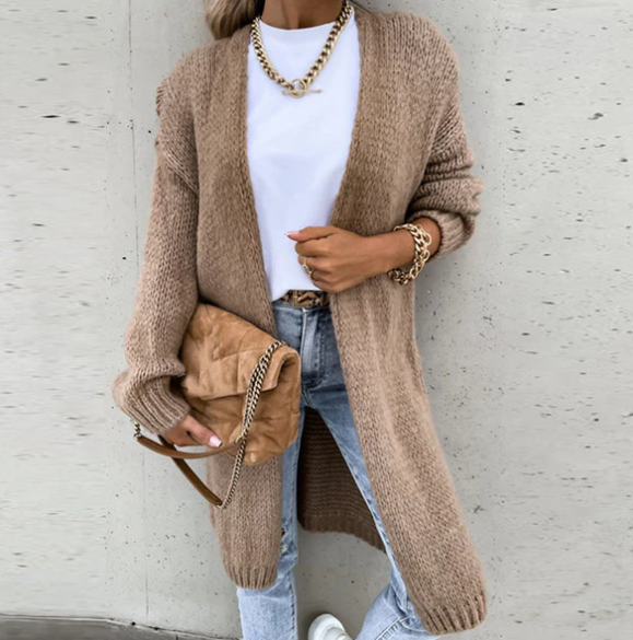 Cardigan douillet à manches longues