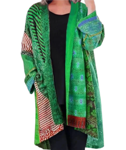 Veste longue brodée hippie chic