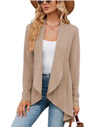 Cardigan Dégagé Élégant pour Femme