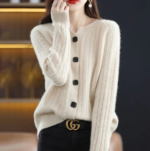 Cardigan Tricot Douillet Twisté