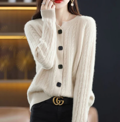 Cardigan Tricot Douillet Twisté