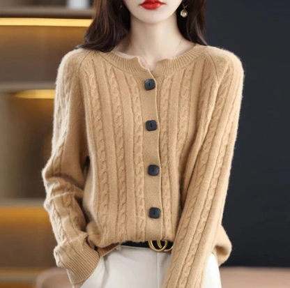 Cardigan Tricot Douillet Twisté