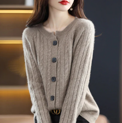 Cardigan Tricot Douillet Twisté