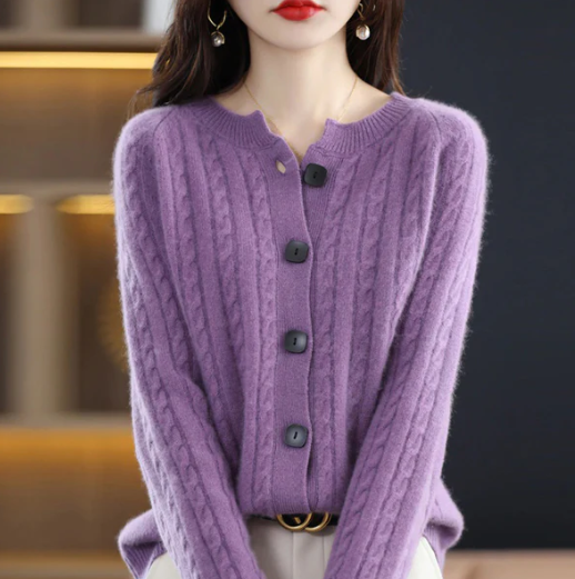 Cardigan Tricot Douillet Twisté