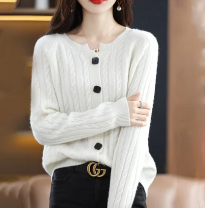 Cardigan Tricot Douillet Twisté