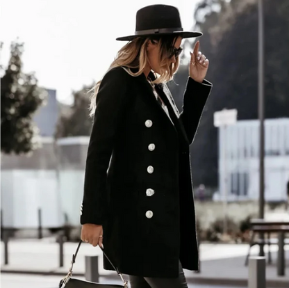 Manteau boutonné Élégant Féminin
