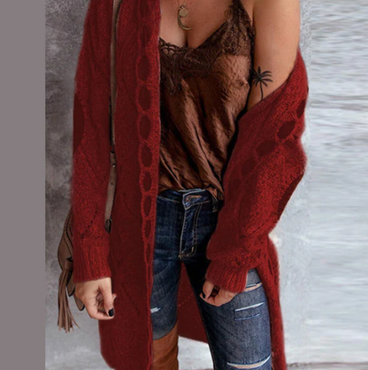 Cardigan Tricot Élégant Décontracté