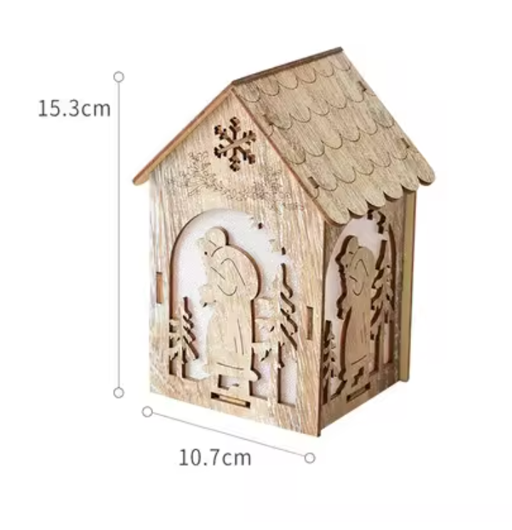 Maisonnette en Bois avec Éclairage LED