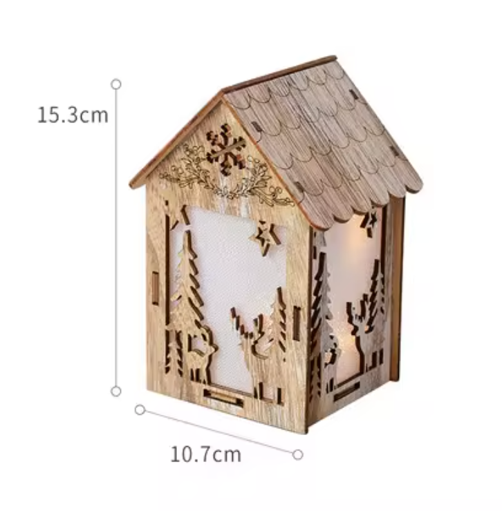 Maisonnette en Bois avec Éclairage LED
