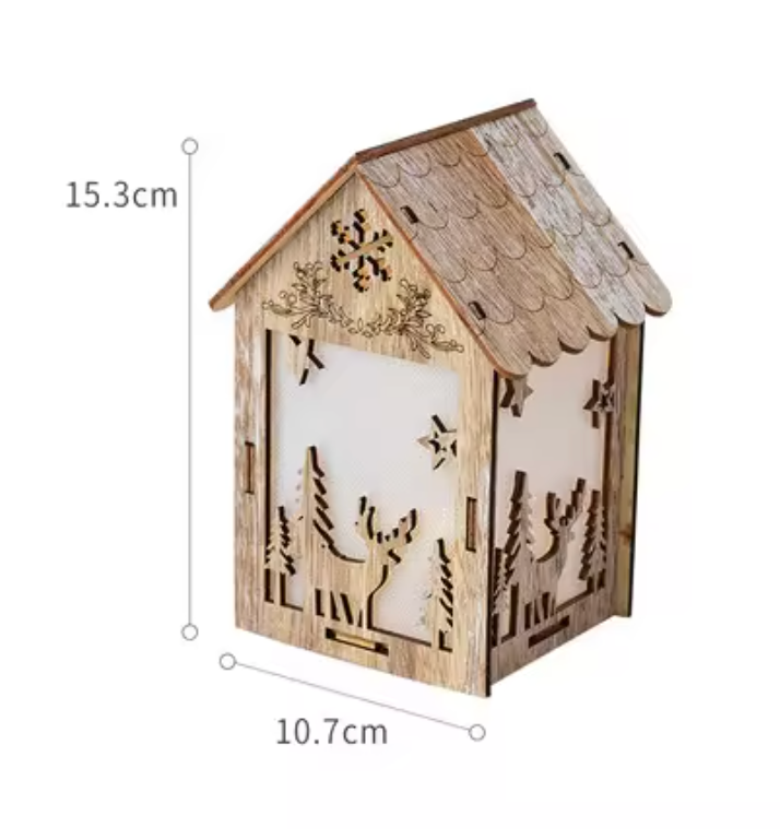 Maisonnette en Bois avec Éclairage LED