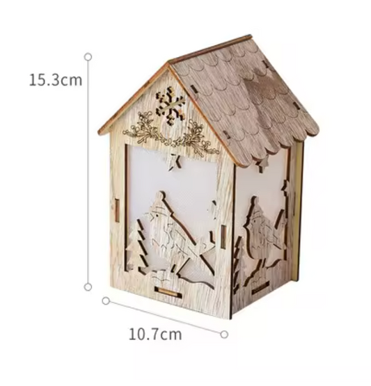 Maisonnette en Bois avec Éclairage LED - BlxckFR