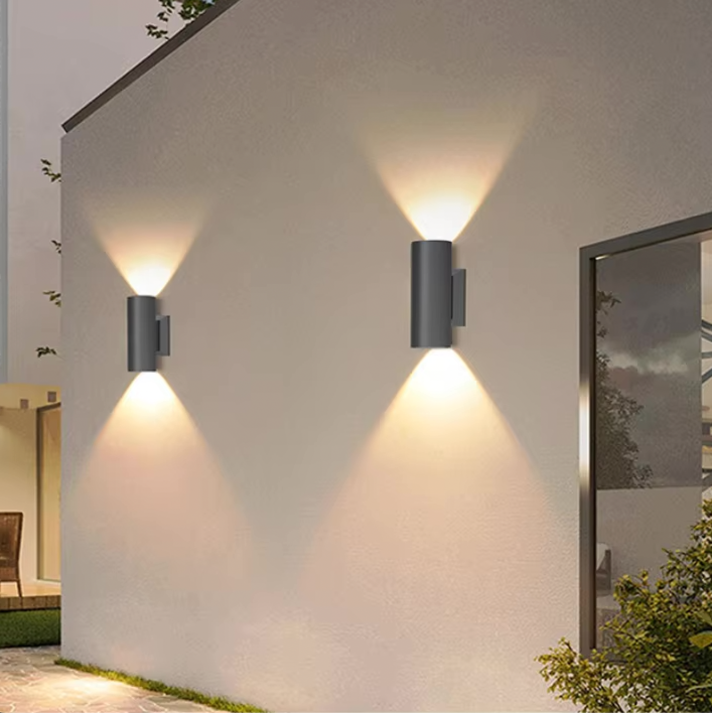 Lampe Murale Extérieure LED Aluminium pour Jardin