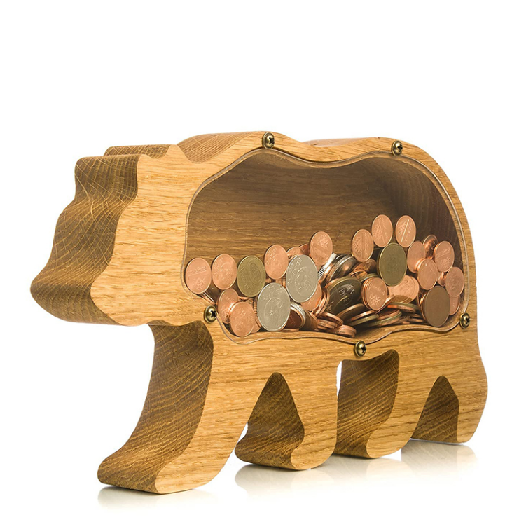 Coffre à Jouets Bois Enfantin - Petit Cochon Rigolo pour Enfants - BlxckFR