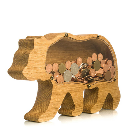 Coffre à Jouets Bois Enfantin - Petit Cochon Rigolo pour Enfants - BlxckFR