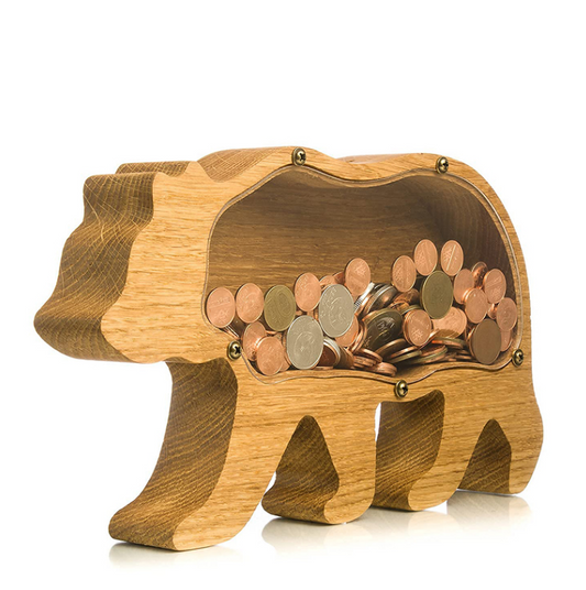 Coffre à Jouets Bois Enfantin - Petit Cochon Rigolo pour Enfants - BlxckFR