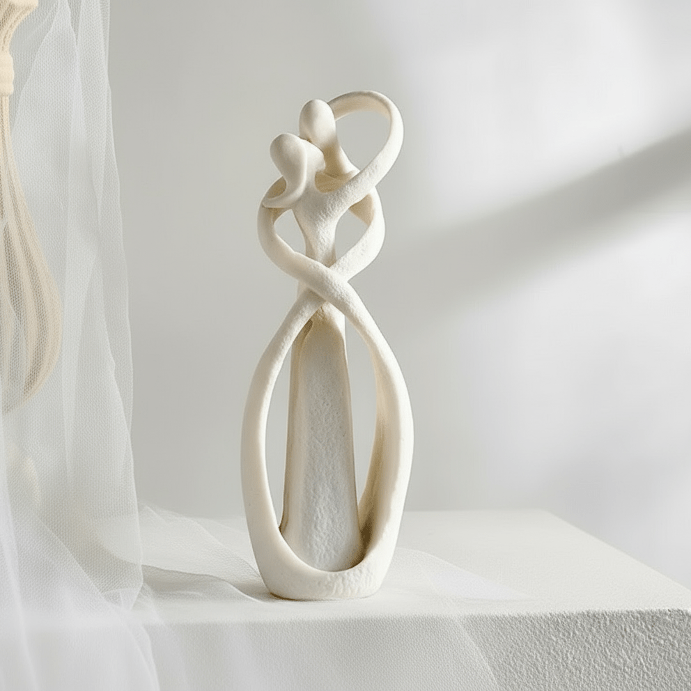 Sculpture Abstraite Étreinte Intemporelle 7
