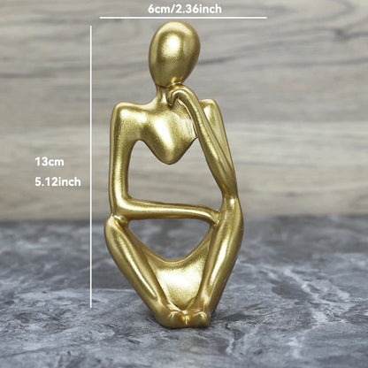 Sculpture Abstraite de Penseur en Résine pour Décoration 20