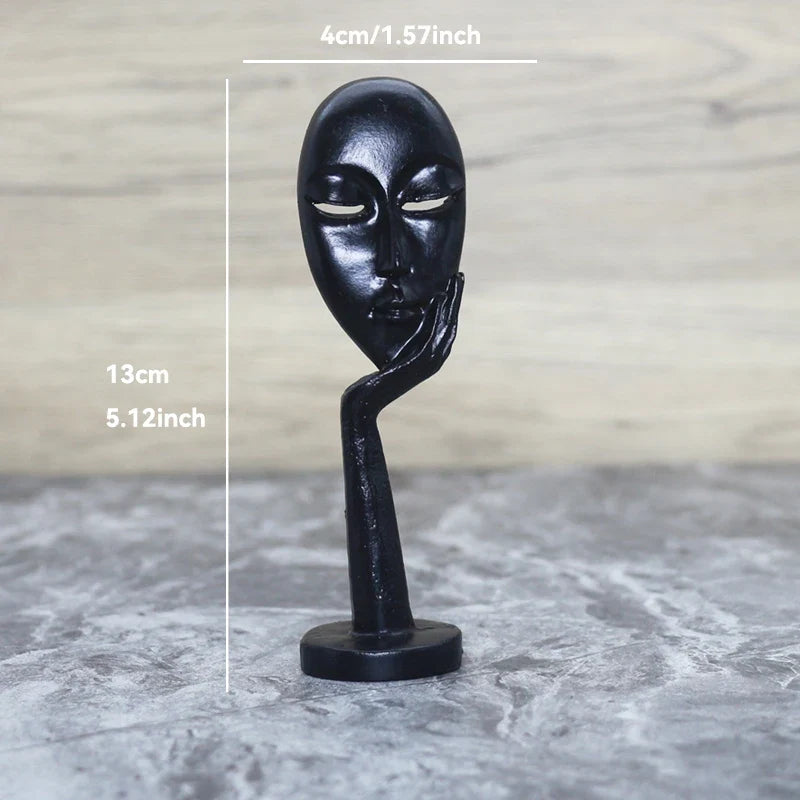 Sculpture Abstraite de Penseur en Résine pour Décoration 9