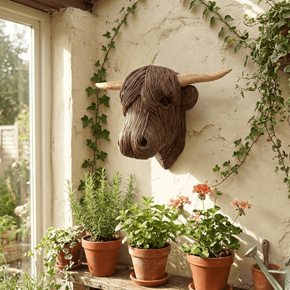 Sculpture Murale Vache Style Campagne 2