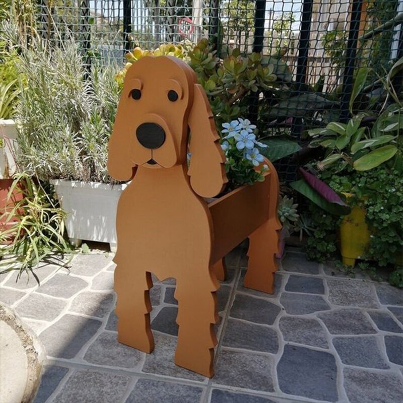 Vase à Fleurs Canines Charmant en Céramique