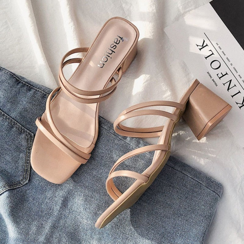 Chaussures Femmes à Talon Bloc Fashion - BlxckFR