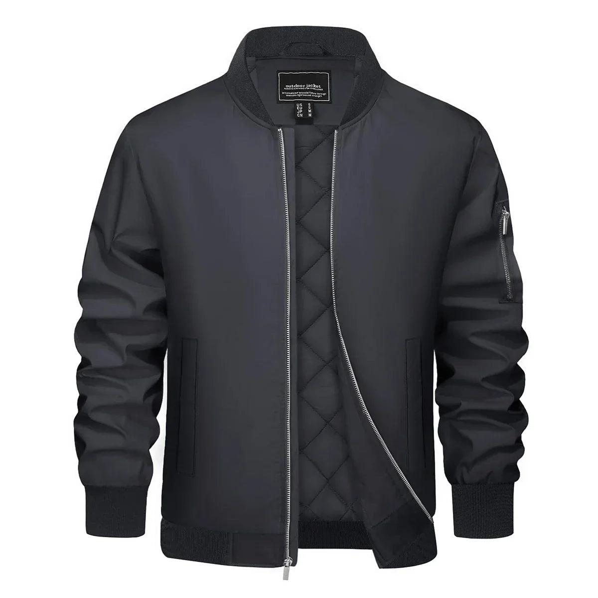 Veste bomber Homme Élégante avec Fermeture Éclair