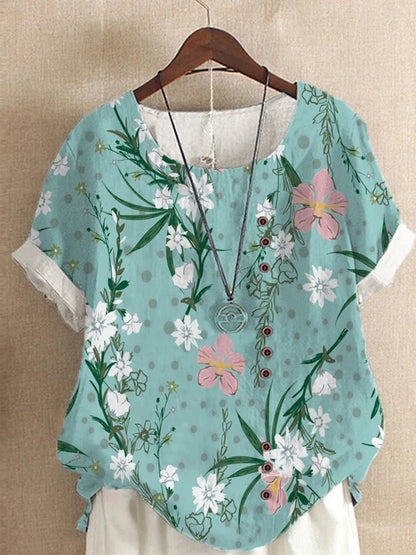 Chemisier femme fleuri chic et tendance