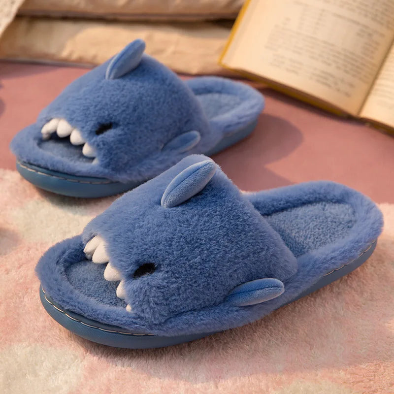 Chaussons Réquin En Peluche Amusants pour Enfants