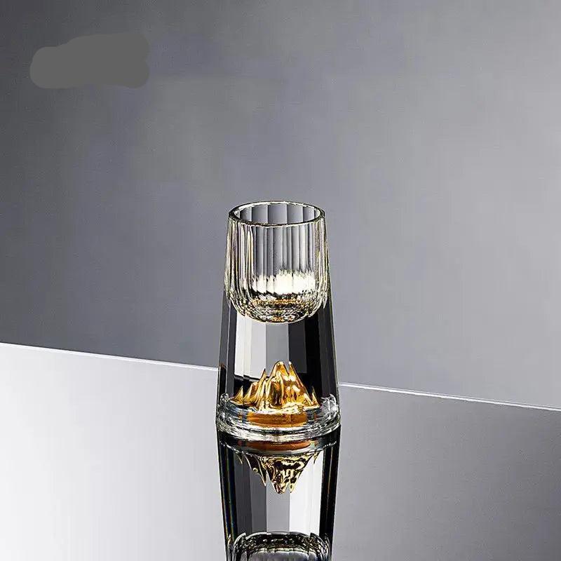 Verre à shot Luxe Feuilles d'Or 24K