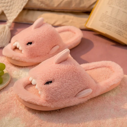 Chaussons Réquin En Peluche Amusants pour Enfants
