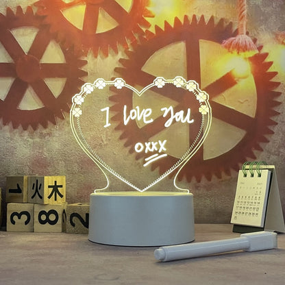 Lampe de Bureau LED Affichage Lumineux Acrylique