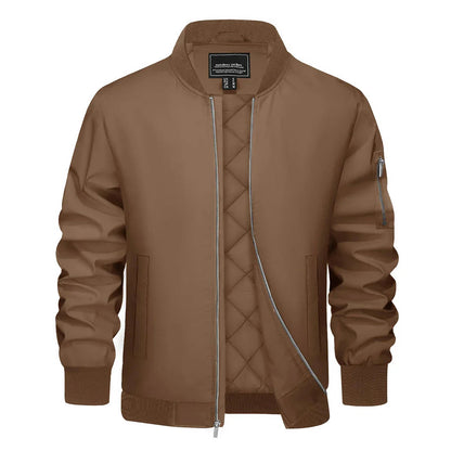 Veste bomber Homme Élégante avec Fermeture Éclair