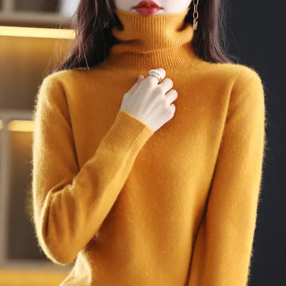 Pull Col Montant Cachemire Luxe pour Femme - Foivo