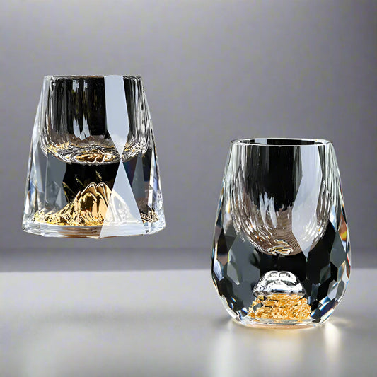 Verre à shot Luxe Feuilles d'Or 24K - BlxckFR