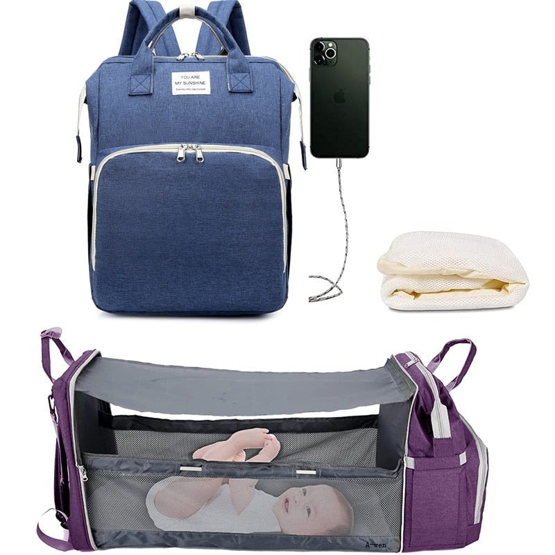 Sac à langer bébé 2-en-1 multifonction pratique