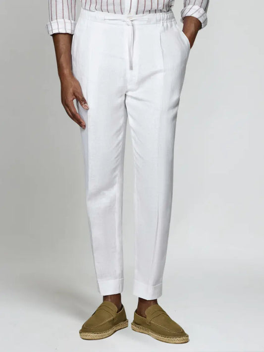 Pantalon Lin Élégant pour Homme - Foivo