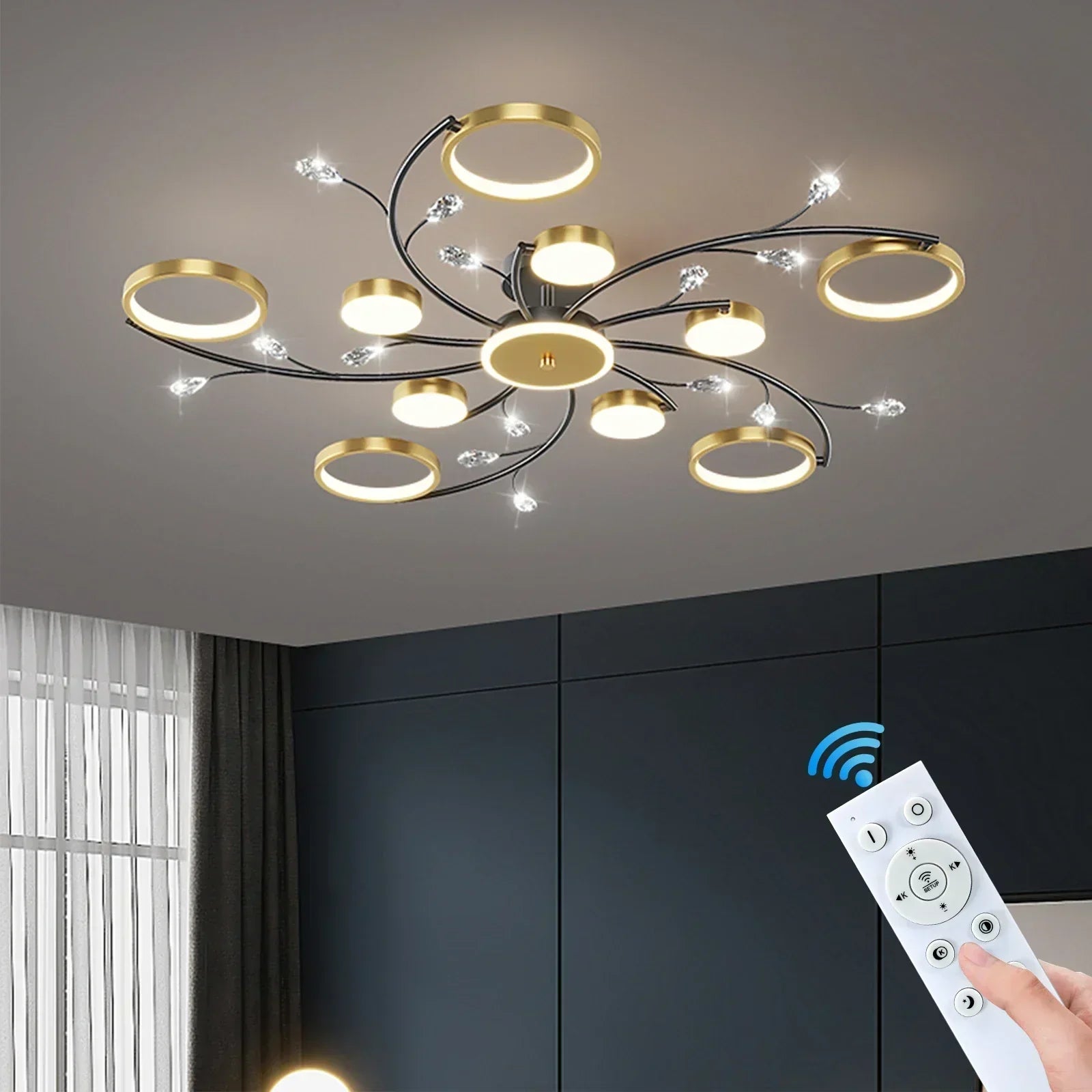Lampe Plafond Réglable Élégante - Foivo