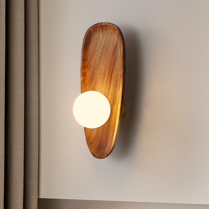 Lampe Murale Bois Massif – Élégance Rustique et Chaude Atmosphère