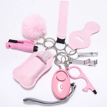 Kit d'Autodéfense Féminine - Alarme Personnelle avec Lampe LED, Casseur de Vitre et Outils de Sécurité - Foivo