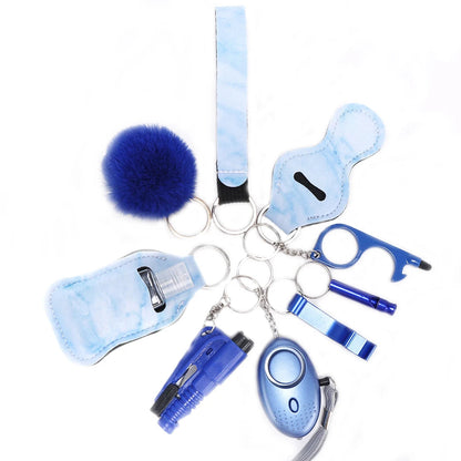 Kit d'Autodéfense Féminine - Alarme Personnelle avec Lampe LED, Casseur de Vitre et Outils de Sécurité