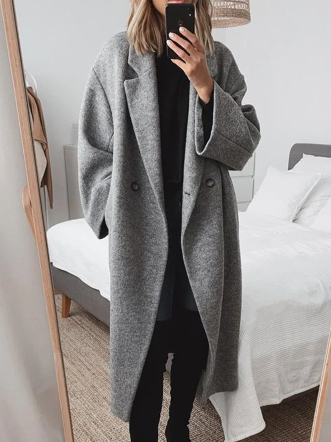 Manteau Femme Élégant Grande Taille Hiver