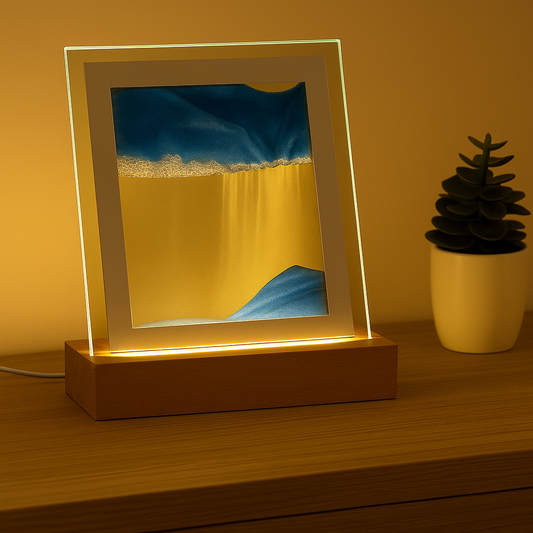 Lampe de Sable Calme avec Lumière LED Méditative - BlxckFR
