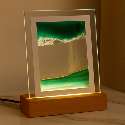 Lampe de Sable Calme avec Lumière LED Méditative