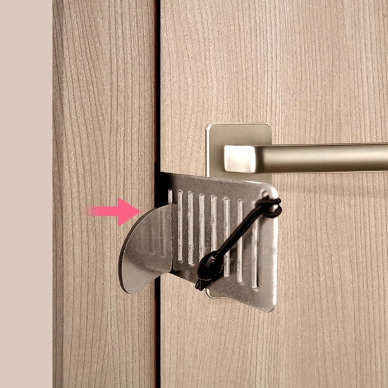 Serrure de Porte Antivol Portable Compacte 2