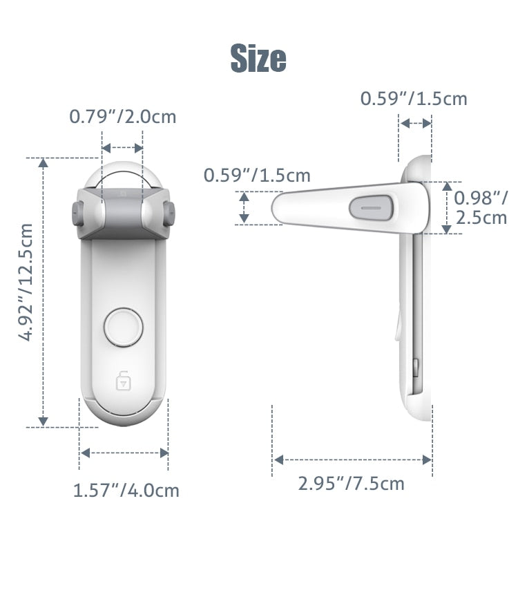 Serrure de Porte Sécurisée Pour Enfants Design Pratique 4