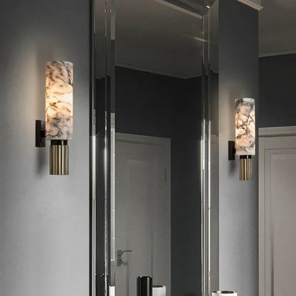 Lampe Murale Design Marbre et Métal