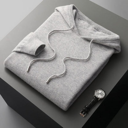 Pull à Capuche Homme Laine Mérinos Doux