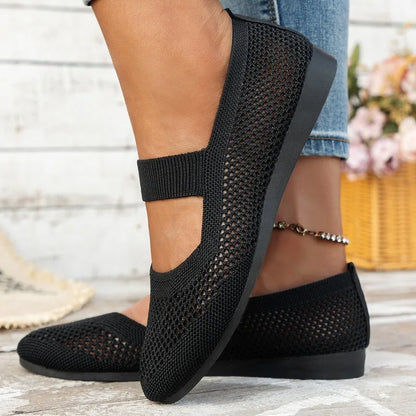Ballerines Femmes Élégantes Cuir